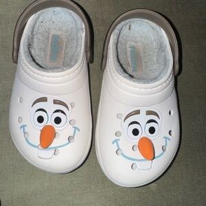 CROCS Kids Slippers - White and Orange